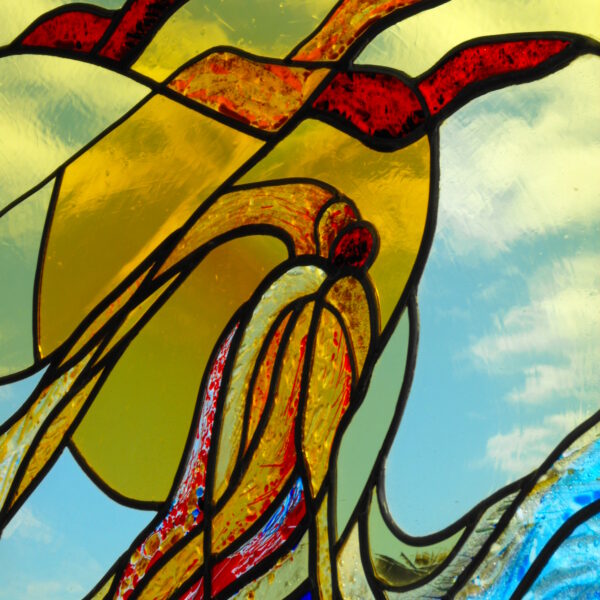 "Rinascita" Vetrata artistica di Simona Morelli