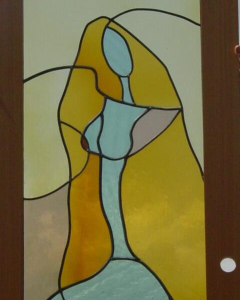 Nudo di donna Vetrata artistica di Simona Morelli