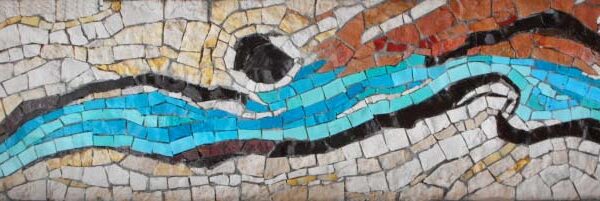 Mosaici in marmo, cotto e pasta vitrea realizzati per la parrocchia di "San Bruno" a Colleferro (Rm)