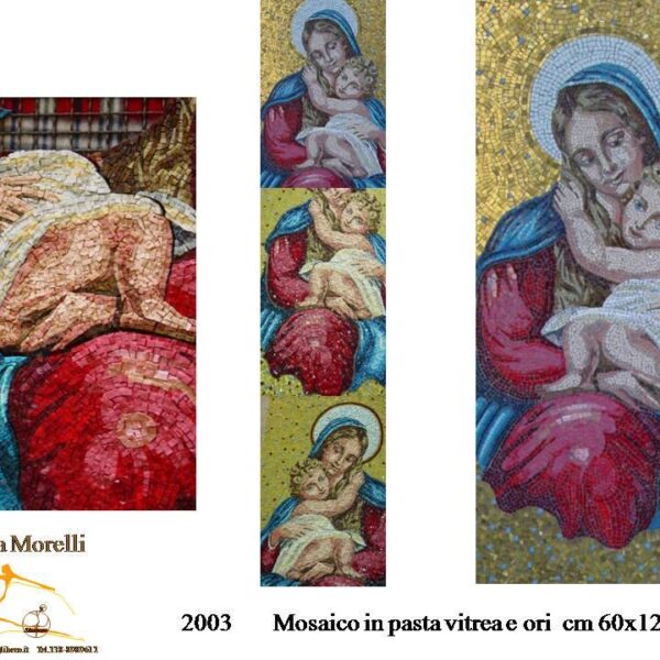 "Madonna" - Mosaico in pasta vitrea